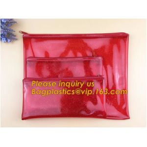 China Promotional custom logo transparent pvc waterproof file pouch plastic document bag with zipper,Stationery Document File on sale