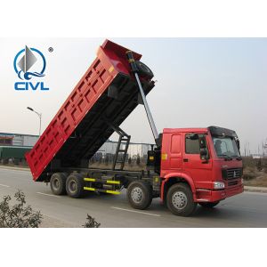 China HOWO 8x4 Heavy Duty Dump Truck  50ton Tipper truck 10 wheel sand dump truck HYVA Hdraulic lifting system on sale