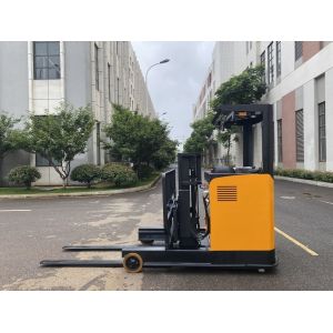 Cheap 2.0 Ton Pallet Stacking Truck Inductive Safety Seat Solid PU Tire for sale