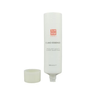 Facial Essence 60g Empty Plastic Tubes With Clear Silkscreen Printing