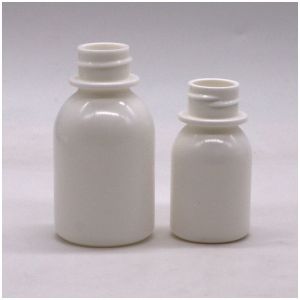 Child Resistant Lid Container 60ml PE White Oral Liquid Medicine Bottle for