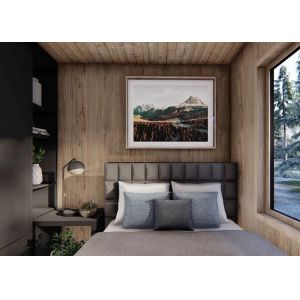 Custom Fast Prefabricated Hotel A Frame Cabin With Steel Structure