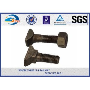 HS26 & HS32 T Style Railway Bolt Clamp Plain Oiled & Zinc Plated , Clip Bolt