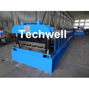 Roof Wall Panel Cold Roll Forming Machine / Roof Wall Cladding Roll Forming