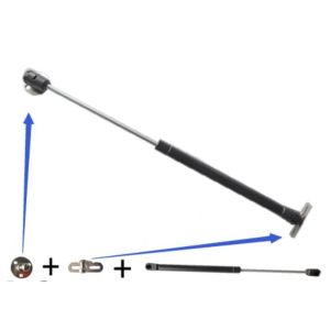 Widely Used Industrial Gas Springs / Lift Support Hardware Fittings Adjustable