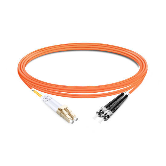 Quality 1m (3ft) Duplex OM2 Multimode LC UPC to ST UPC LSZH Fiber Optic Cable wholesale