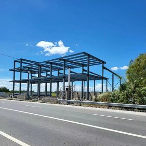 Two Storey Steel Structure Building Warehouse Prefabricated Industrial Metal