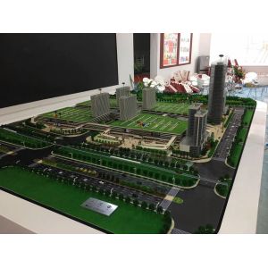 Miniature Acrylic Architecture Model Handmade / Laser Cut Artwork 4 * 2 . 5M