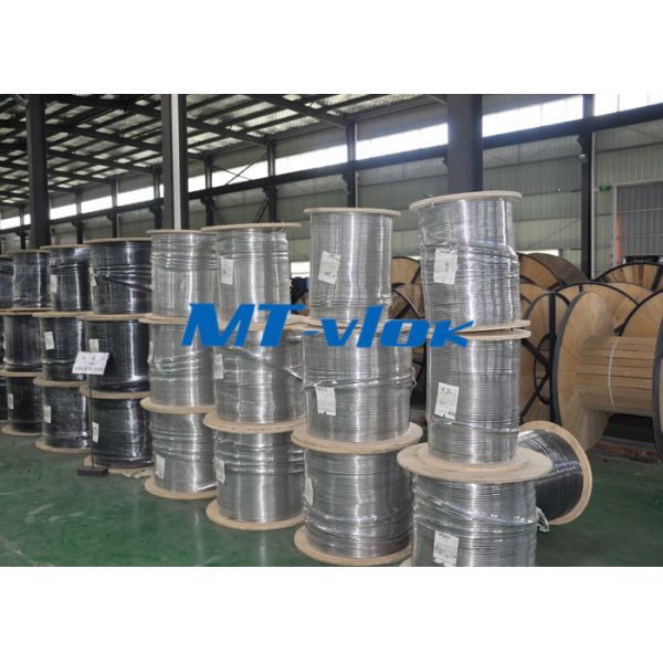 Quality TP 304 / 304L 1.4301 / 1.4306 Welded Stainless Steel Coil Pipe Single - Core Coiled wholesale