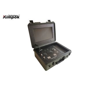 4 Channels COFDM Wireless Receiver with Pelican Security Suitcase 17 inch LCD