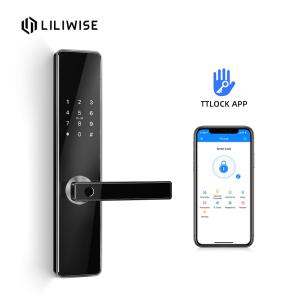 Cheap Smart Bluetooth Door Lock Wifi App Remote Identification Fingerprint Security Lock for sale