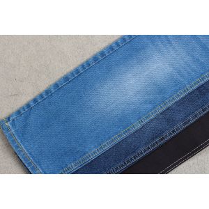 11.2 Oz Stretch Denim Fabric With Slub Black Back Side Jeans