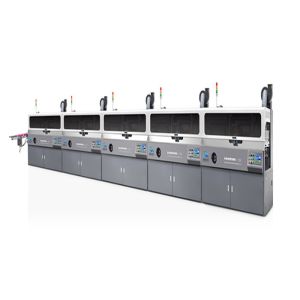 Five Colours Automatic Silk Screen Printer For Cylindrical And Oval Plastic