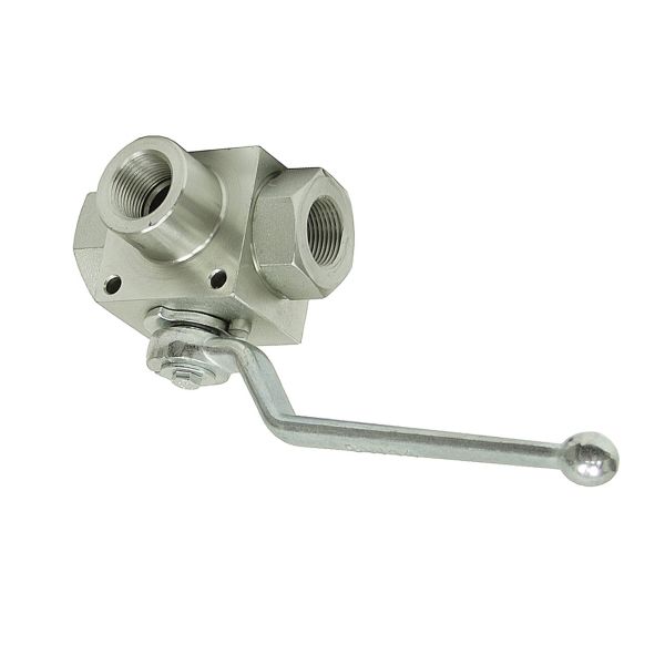 Extra High Pressure Three Way Stainless Steel Ball Valve Manual Valve