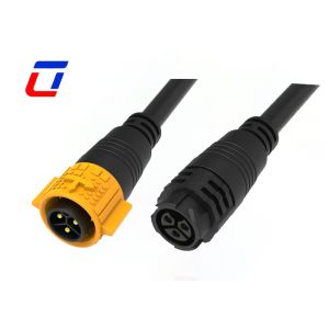 M19 3 Pin 300V Waterproof Cable Connector Quick Lock For Industrial Production