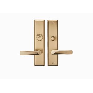 Cheap Easy Installation Brass Single Cylinder Front Door Handleset for sale