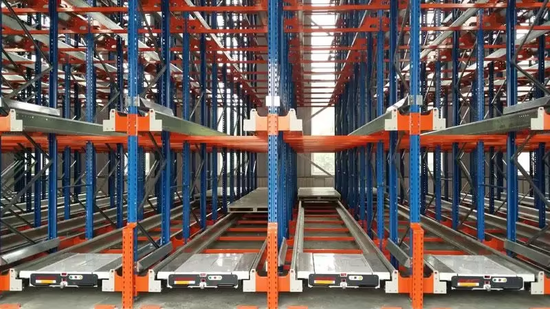 Automated Radio Shuttle Warehouse Storage Racking with Q235B Steel Durable