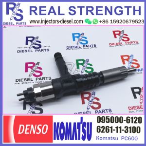 6D140 injector assy 095000-6120 for Komats 6D140 diesel engine injector with OE