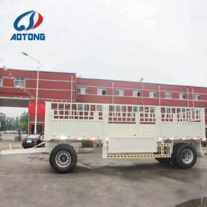 Buyer's Request 2 Axle 20Tons Draw Bar Full Mesh Tipping Trailer Cargo Fence