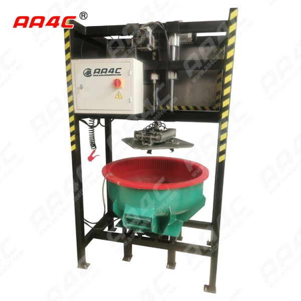 AA4C Upright Alu Rim Polishing Machine With Shaking Barrel Full Automatic Rim Repair Machine AA-RPM77