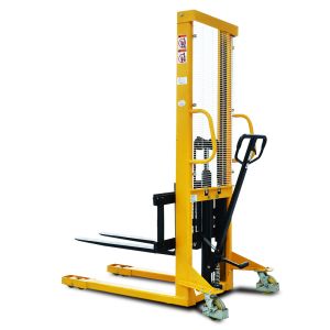 1.6m High Stacker Truck Warehouse Loading And Unloading Truck Manual Elevator 1T