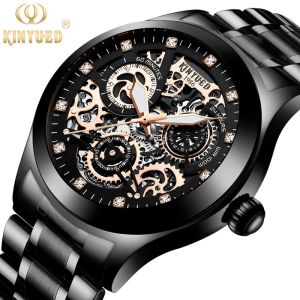 Good Luster Stainless Steel Mechanical Watch With High Hardness Table Mirror