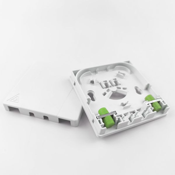 Fiber Optic Socket Panel for FTTH Network Indoor 2 Cores FC APC Plastic Panel