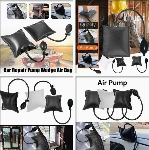 Leveling Locksmith Airbag Small Size Door Air Bag Pump Black