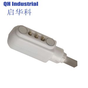 3Pin Bulgaria Double Head 3A Magnetic 5Pin Pogo Pin Power Connector With Cable