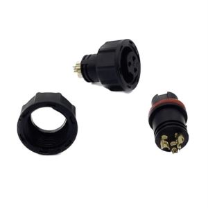 14 AWG Circular Electrical IP67 Waterproof Connectors 3 Pin
