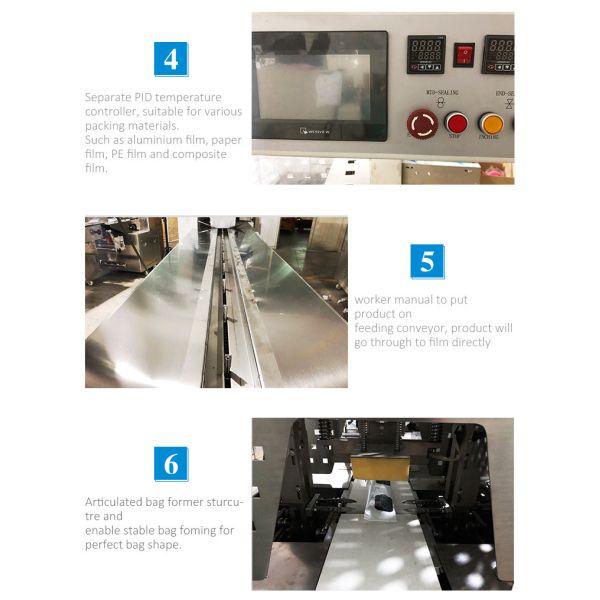 Quality fully automatic servo high quality horizontal pillow form fill seal packing machine wholesale