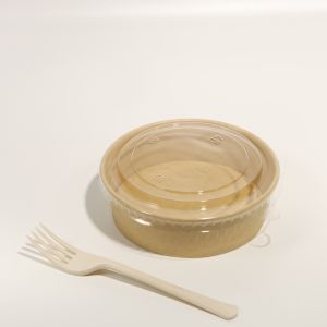 Custom Printed Recyclable Paper Packaging Box Paper Bowl For Snack Fruit