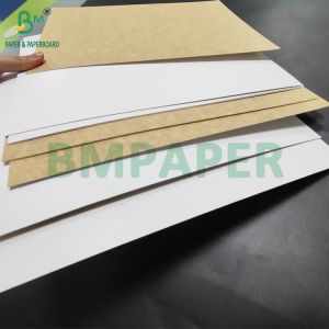 350gsm CKB White Surface Brown Kraft Back Paper For Salad Boxes 25'' x 38''