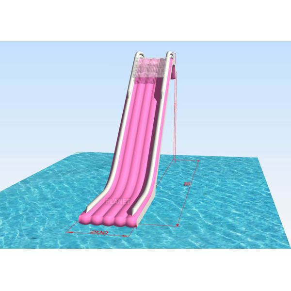 Quality Iso9001 Pink Airtight Inflatable Yacht Water Slide For Boat wholesale