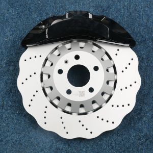 China Drilled Brake Rotor Modified Brake Caliper Audi Aluminum Alloy on sale