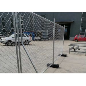 7 Ft Height Temporary Construction Site Fencing Hot Dipped Galvanized With Chain