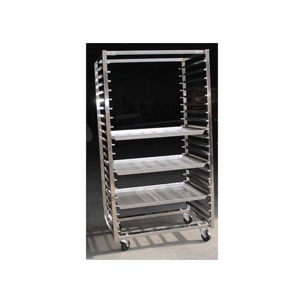 Quality Custom Aluminium Alloy Bakery Rack Trolley 15 16 20 35 38 Tier wholesale