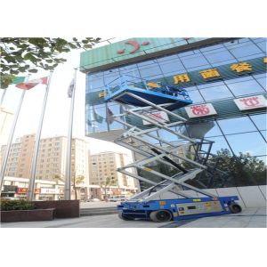 Adjustable 13M Rough Terrain Scissor Lift Overload Protected Imported Seals