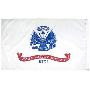 US Army Flag 3x5 ft Outdoor Heavy duty Dupont Nylon Strong Canvas Heading and