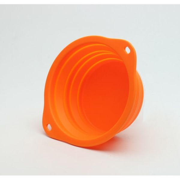 Quality Convenient Microwave  Silicone Folding Bowl Unbreakable  For Camping wholesale