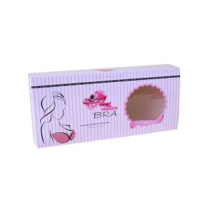 Custom Cheap Price Foldable Paper Box For Silicone Invisible Bra With Clear
