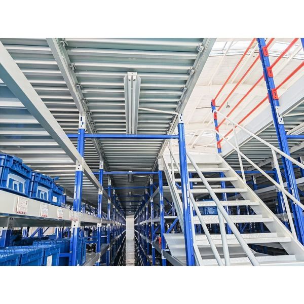 E-commerce and Chemical Plant Warehouse Bolted Mezzanine Shelving Rack with