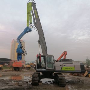 High Speed Excavator Mounted Sheet Pile Driver Quick Converting Operation