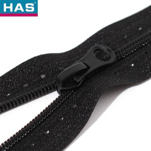 Round-Hole Open-Tail Nylon Zipper For Clothing Or Luggage In Eco-Friendly Tape