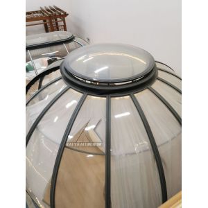 5m Round Large Aluminum Profiles Frame Clear PC Board For Pool Dome Tent