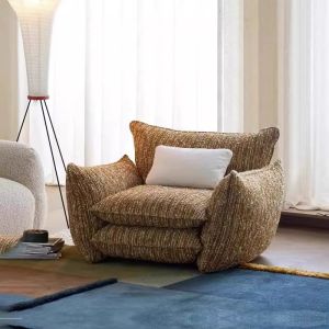 Cheap Italian Minimalist Modern Single Lounge Chair Luxury Lazy One Person Couch Chair for sale