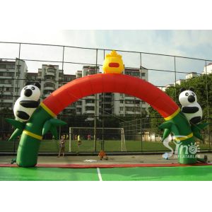 Newest hot sale panda advertising inflatable arch for outdoor use