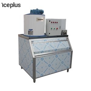 300kg Flake Ice Machine Fast Ice Making Household Seafood Preservation