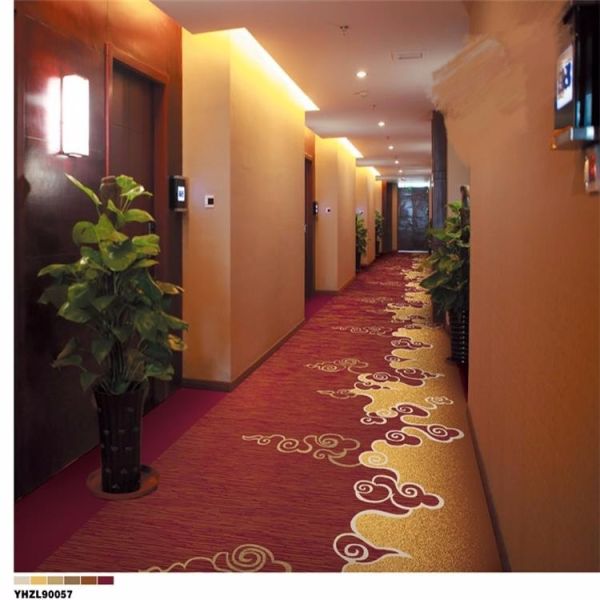 Chinese style beautiful hotel corridor roll carpet