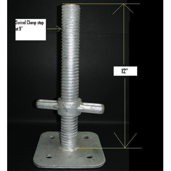Quality Galvanized Scaffold System Adjustable Base Jack , Scaffolding Adjustable Jack Base wholesale